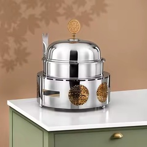 Casserole de luxe durable en acier inoxydable avec couvercle en dôme, revêtement émaillé, compatible induction, passe au lave-vaisselle, diamètre personnalisable - Product Image 2