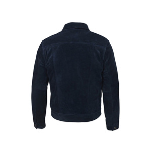 Men'sTop Quality Premium Leather Trucker Jacket Suede Leather Premium Soft Touch Fully <b>Lined</b> Black Suede <b>Jeans</b> Style Jacket - Product Image 5