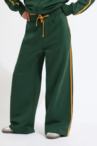 Pantalones deportivos de mujer de algodón grueso extragrandes de cintura media con pierna recta y cordón ajustable - Product Image 5