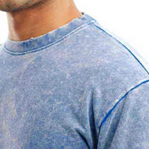 Camiseta de Hombre Vintage con Lavado Ácido, 100% Algodón, 260GSM, Peso Pesado, Manga Corta, Oversize, Estampado Técnico, Color Sólido - Product Image 5