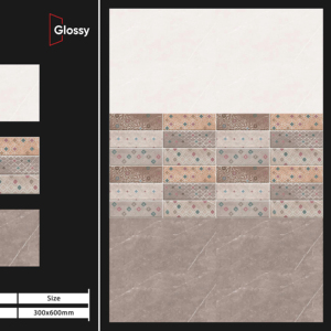 Azulejos de Pared de Cerámica Brillante de Lujo de 12x24 Pulgadas (30x60 cm), Opción Decorativa Contemporánea para Paredes Interiores, Ideal para Proyectos de Cocina y Baño - Product Image 1