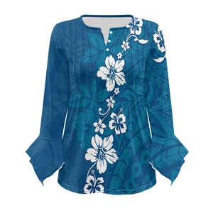 Camisas de Moda con Estampado Tropical para Mujer, Elegantes y Casuales, de Manga Larga, para Otoño, Modernas, para el Trabajo y la Oficina - Product Image 3