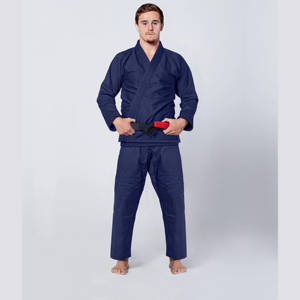 Kimono de karaté bleu 100% coton, coupe classique, respirant, durable, séchage rapide, JUJITSU SPORTS WA-0019 320g, adulte unisexe, arts martiaux - Product Image 1