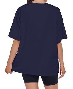 Nueva Llegada: Camiseta de Mujer 100% Algodón Estampada, Manga Corta, Cuello Redondo, Hombros Caídos, Estilo Oversize, Informal, de Bangladesh - Product Image 6