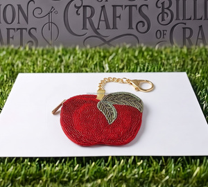 Porte-clés Fait Main en Perles de Rocaille, Breloque Fruitée Colorée, Pendentif de Sac - Product Image 1
