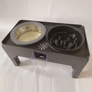 Soporte Antideslizante para Comedero de Perro con 4 Alturas Ajustables, Comederos Elevados para Perros, Comederos de Alimentación Lenta y Plato para Agua, Artesanía Natural - Product Image 3