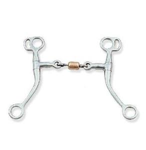 ดอกลูกกลิ้งทองแดงปากแบบตะวันตก Tom Thumb bit-เหล็กสแตนเลสทนทานสำหรับการขี่ม้าตะวันตกและการฝึก - Product Image 5