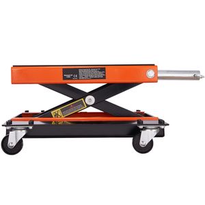 Sollevatore a Forbice per Moto e ATV da 1100 libbre con Carrello e Manovella, Nuovo Sollevatore Moto in Acciaio con Cavalletto Centrale Largo D - Product Image 2
