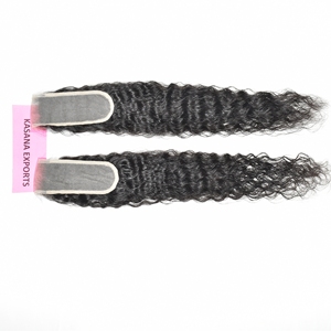 Extensiones de Cabello Humano Rizado con Ondas a Máquina, Cierre de Encaje 2*6, Doble Trama, Remy, Sin Procesar, Cutícula Alineada, Venta al por Mayor - Product Image 3