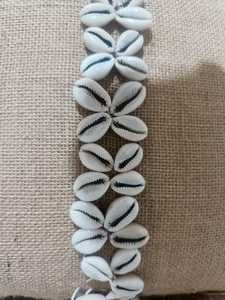 Handcrafted Coastal Cowrie Shell Square Cotton Bohemian Style Decorative <b>Cushion</b> <b>Cover</b> with Fringed Edges Anti Dust Mite - Product Image 3