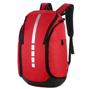 <b>Black</b> Nylon Sports Backpack with Reflective Stripe 50-70L Capacity for Gym and Outdoor Use - Product Image 2