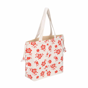 Pineapple Print Canvas Beach <b>Tote</b> Bag Rope Handle Zipper Shopping Carryall for Daily <b>Travel</b> - Product Image 1