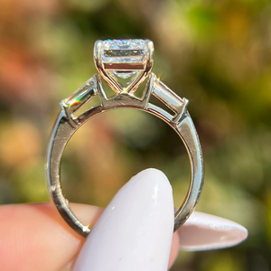 IGI Certified Emerald Lab Grown Diamond Engagement <b>Ring</b> Wedding <b>Ring</b> 3.65Carat Yellow <b>Gold</b> <b>14k</b> Party Gift Jewelry - Product Image 4