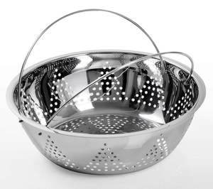 Colador y escurridor clásico de acero inoxidable, libre de BPA, apto para lavavajillas, multifunción, malla fina, para uso doméstico y en restaurantes - Product Image 1