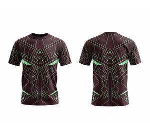 Usine de t-shirts en sublimation OEM ODM, prix de gros, fournisseur de vêtements de fitness |   Tailles pour hommes, femmes et jeunes |   Léger et à séchage rapide - Product Image 3