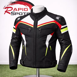 เสื้อแจ็กเก็ตแข่งรถมอเตอร์ไซต์ผ้าแคนวาสเล่นกีฬาแข่งรถเร็วสารหน่วงไฟและระบายอากาศได้ดี - Product Image 1