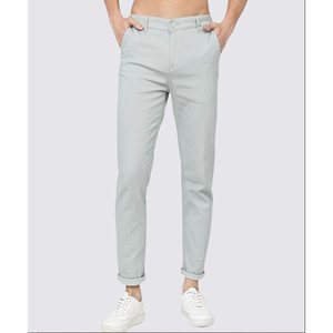 Hot Selling <b>Men's</b> Fashionable Cotton Spandex <b>Trousers</b> Breathable <b>Lightweight</b> Design for <b>Summer</b> & Winter Seasons with Custom Logo - Product Image 2