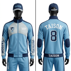 Conjunto Deportivo de Rugby para Hombre, 330 GSM, Tela Tricot Premium, Blanco, Verde, Azul, Paneles Geométricos, con Logotipo Bordado Personalizado - Product Image 6