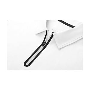 Chemises polo légères et confortables à fermeture éclair quart de tour pour hommes, logo personnalisé, manches courtes, tissu entièrement personnalisé, polos de haute qualité - Product Image 3