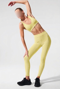 Leggings Deportivos Sin Costuras para Mujer, Cintura Alta, Control de Abdomen, Elásticos, Transpirables, para Yoga, Ejercicio, Running, Fitness, Unisex - Product Image 2