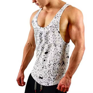 Custom Tank Top High Quality Muscle Fit 100% Cotton Ribbed Tank Top Men <b>Gym</b> Workout Streetwear Sleeveless T-Shirt - Product Image 4