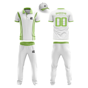Team Name Sublimated Printed 100% Polyester Cricket Uniform Set Turn-<b>down</b> Collar Short Sleeves Polo Shirts & <b>Pants</b> Sets - Product Image 2