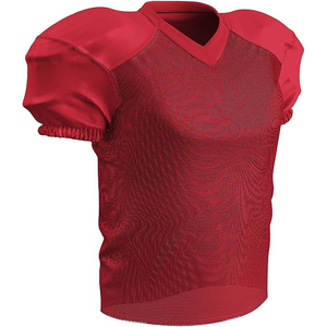 Maillots de football américain personnalisables en gros avec nom d'équipe, respirants, à manches courtes, anti-humidité, uniformes sublimés de qualité supérieure - Product Image 5