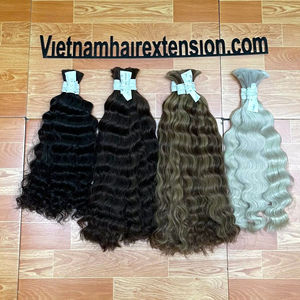 ผมต่อเวียดนามแท้แบบเวอร์จิ้นเรมี่ แบบม้วนสไตล์ฝรั่งเศส น้ำหนัก 100 กรัม สีบลอนด์ ผมแท้ 100% - Product Image 1