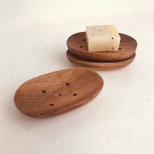 Factory Direct Wholesale Luxury Natural Wooden Eco-Friendly Soap <b>Storage</b> with Cover and Customized Logo - Product Image 1