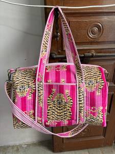 Bolsa de Viaje de Lona de Algodón Vintage Hecha a Mano, el Mejor Producto para Hombres y Mujeres, con Cierre, Bolsa de Viaje Vintage Hecha a Mano - Product Image 1