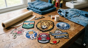 แพทช์ปักลายแบบรีดร้อนน้ำหนักเบาสำหรับงาน DIY ขายส่ง แพทช์ผ้าสักหลาดแบบไม่ทอ ปักโลโก้ตามสั่ง สำหรับเสื้อผ้าและหมวก - Product Image 2