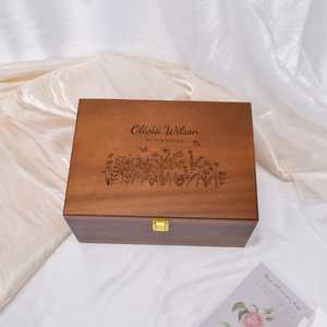 Multi Purpose Wooden Utility Box with <b>Sliding</b> Lid Handmade Solid Wood Storage Case for Tea Coffee Spices Crafts and <b>Small</b> Access - Product Image 3