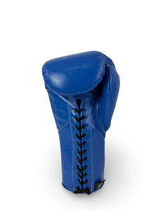 No Boxing No Life Guantes de Boxeo Profesionales de MMA Estilo Mexicano con Cordones Azules, Dedos Completos, Unisex, Cuero PU, Ligeros, Transpirables, Antideslizantes - Product Image 4
