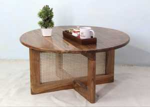Designer Wood Coffee <b>Table</b> With Premium Craftsmanship Modern Handmade Furniture For Luxury Living Room Spaces - Product Image 6