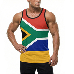 Camiseta sin Mangas de Alta Calidad para Hombre, con Estampado Animal Personalizado, 100% Algodón, ODM, Camiseta Deportiva sin Mangas, de Secado Rápido y Transpirable para Gimnasio - Product Image 3