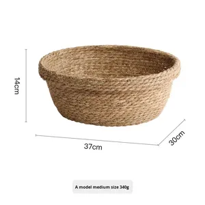 Best Choice Wholesale Vietnam Storage <b>Basket</b> 100% Woven Seagrass <b>Wicker</b> Eco-Friendly Multifunctional Space-Saving - Product Image 5