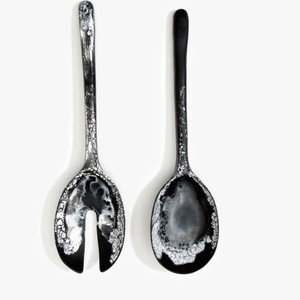 Cuillères à salade en résine polie miroir avec logo personnalisé, faites à la main, jetables, pour la maison, l'hôtel, les fêtes en Inde - Product Image 5