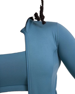 Otoño mujer gimnasio cómodo cremallera completa Yoga chaqueta señoras secado rápido manga larga deportes ropa activa Fitness Slim Top - Product Image 5