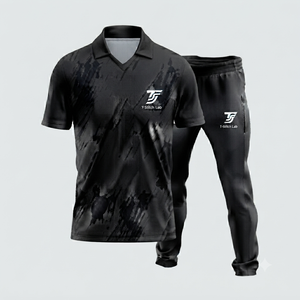 T-Stitch Lab Unisex Sublimated Pickleball Uniform Short Sleeve Shirt Elastic Waist <b>Pants</b> Quick Dry Geometric Print Custom Summer - Product Image 5