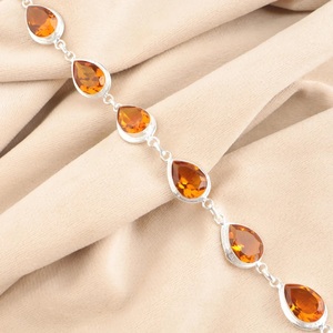 Citrine Topaz 925 Sterling Silver Adjustable <b>Bracelet</b> Natural Gemstone Jewelry Elegant Designer <b>Boho</b> <b>Bracelet</b> - Product Image 2