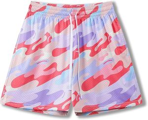 Pantalones Cortos de Malla Casuales de Verano Más Vendidos para Hombre, Cómodos, con Cintura Elástica, Estampado Digital Personalizado - Product Image 6