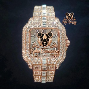 Reloj de Moissanita de Excelente Calidad con Diamantes de Alta Gama, Estilo Hip Hop, para Uso Diario Elegante y a la Moda - Product Image 4