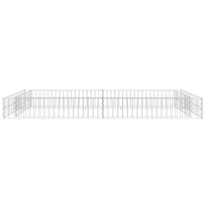 Grand bac à fleurs surélevé en gabion en acier galvanisé robuste pour jardin - Product Image 2