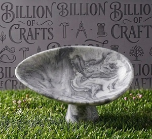 Wholesale Resin Pedestal Serving Bowl Dessert Chocolate Dates Sweet Fruit Display <b>Stand</b> Handmade <b>Food</b> Tray - Product Image 3