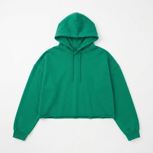 Sudadera con capucha extragrande de corte holgado y peso pesado con dobladillo sin rematar para mujer, venta al por mayor y personalizada - Product Image 5