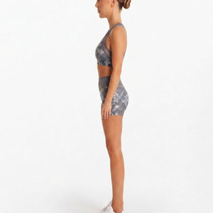 Conjunto Deportivo de Dos Piezas para Mujer, sin Costuras, Acanalado, para Gimnasio, Entrenamiento, Fitness, Ropa Deportiva Elástica - Product Image 3
