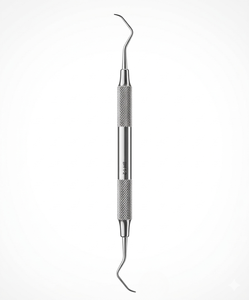 Cureta Dental Universal Barnhart 1-2, Instrumento de Higiene Dental de Acero Inoxidable de Doble Extremo para Periodoncia - Product Image 1