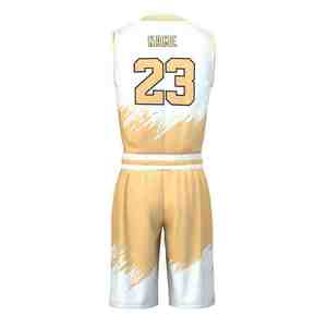 Nouveauté : ensembles d'uniformes de basket-ball pour hommes en tissu respirant et confortable, taille personnalisée, fabricant professionnel d'uniformes de basket-ball - Product Image 5