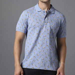 Chemises pour hommes avec logo personnalisé, mélange polyester/coton, jersey à manches courtes, anti-plis, doux, respirant, décontracté, business - Product Image 1