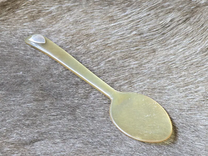 <b>Small</b> Eco-Friendly <b>Mirror</b> Polish Buffalo Horn Spoon Classic Design for Serving Food and Party Decorations Kitchenware Essential - Product Image 3